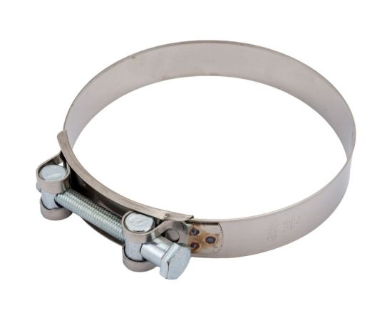 Силовой хомут Nord-Yada Д: 140-148 мм, Ш: 26 мм, Т: 1,0 мм, болт: М10х85, нерж. сталь 907045 