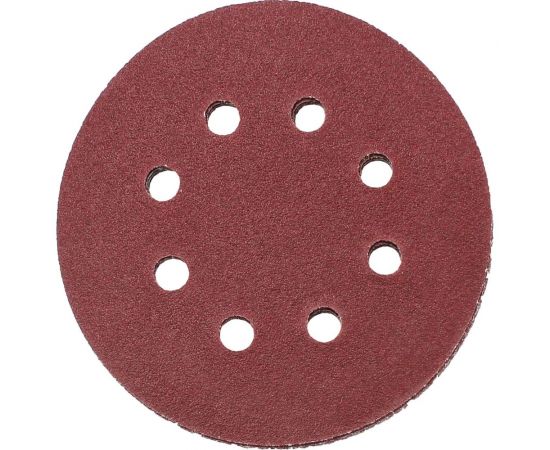 Круг абразивный шлифовальный под липучку с перфорацией 125 мм, Р80, 5 шт On 19-05-044 
