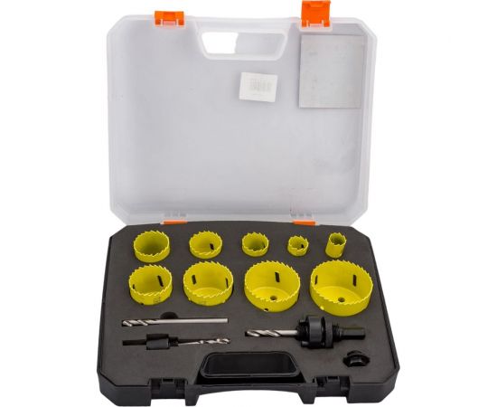 Набор биметаллических коронок по металлу 13 предметов TORGWIN T581806 