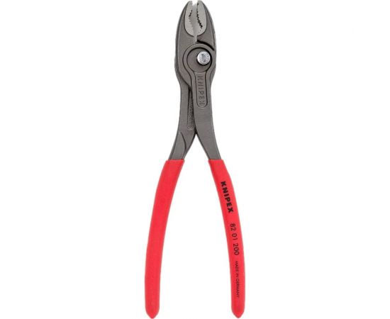 Захватные клещи Knipex TwinGrip, 4 - 22 мм, чернённые, длина 200 мм, обливные рукоятки, KN-8201200 