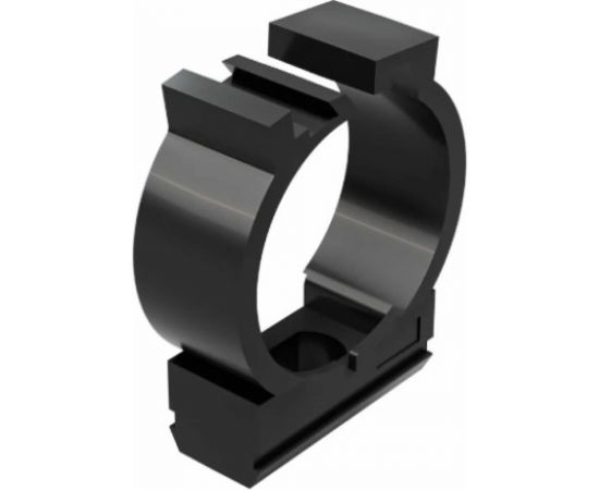 Держатель с фиксатором для труб Greenel D20 мм, черный, 100 шт. GE50181-05 