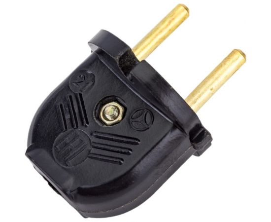 Электровилка ООО Ливны-Электро В6-001 разборная плоская л/ш, черная В 6142л – изображение 5