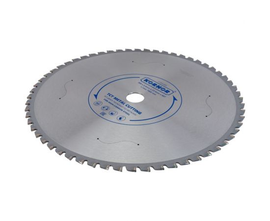 Диск пильный TCT для высокоуглеродистой и нержавеющей стали 305x2.4x25.4 мм, 60 зубьев KORNOR 11305060 – изображение 3