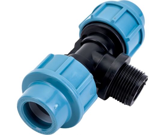 Тройник компрессионный ПНД 20 мм, 3/4M AV Engineering AVE1092034 – изображение 4