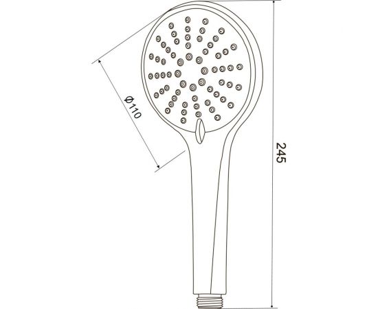 Лейка для душа OLIVES 110 мм D123B – изображение 5