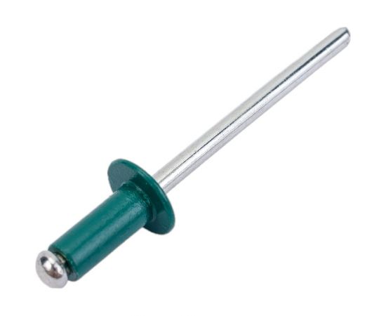 Заклёпка вытяжная синяя вода (150 шт; 4х10 мм; RAL 5021150) Качественный КРЕПЕЖ 0200537 КЧ – изображение 4