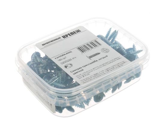 Прессшайба Качественный КРЕПЕЖ 4.2х25 мм, зеленый мох RAL 6005, острая, 160 шт 0200225 КЧ – изображение 2