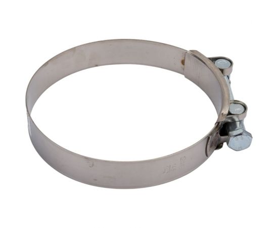 Силовой хомут Nord-Yada Д: 140-148 мм, Ш: 26 мм, Т: 1,0 мм, болт: М10х85, нерж. сталь 907045 – изображение 6