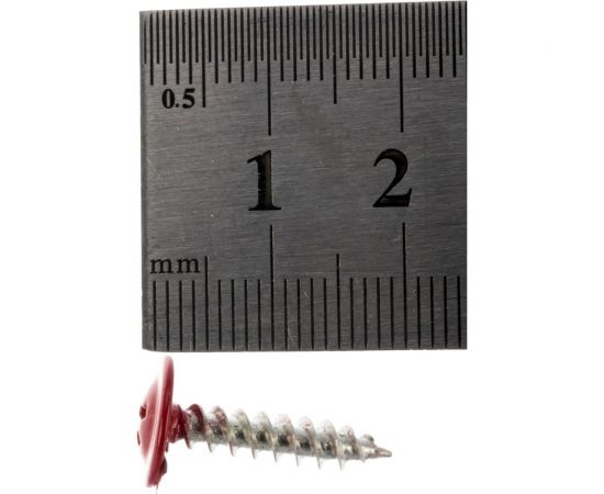 Прессшайба Качественный КРЕПЕЖ 4.2х19 мм, красно-коричневый RAL 3011, острая, 250 шт 0300243 КЧ – изображение 3