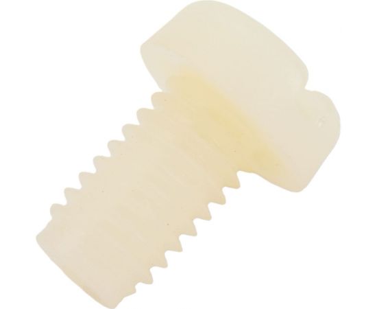 Винт с цилиндрической головкой со шлицем DINFIX DIN 84, полиамид (пластик), М6x10, 25 шт. 00-00001262 – изображение 3