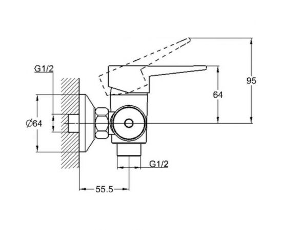 Смеситель для душа G-Lauf NUD5-A045 – изображение 2