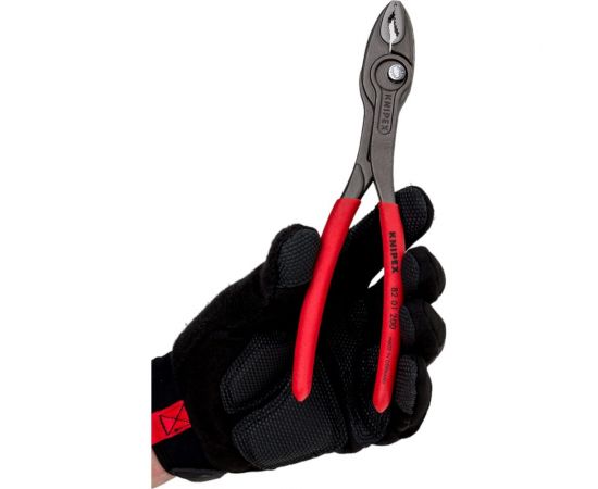 Захватные клещи Knipex TwinGrip, 4 - 22 мм, чернённые, длина 200 мм, обливные рукоятки, KN-8201200 – изображение 2