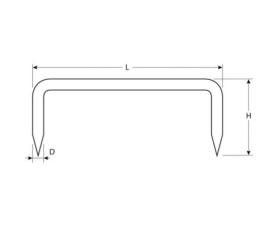 Строительная кованая скоба ЗУБР 350 х 70 х 8мм, 100 шт 311165-350-70 – изображение 4