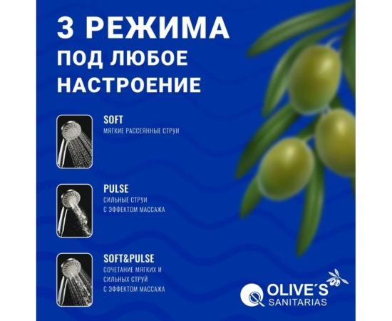Лейка для душа OLIVES 110 мм D123B – изображение 3