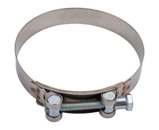 Силовой хомут Nord-Yada Д: 140-148 мм, Ш: 26 мм, Т: 1,0 мм, болт: М10х85, нерж. сталь 907045 – изображение 3
