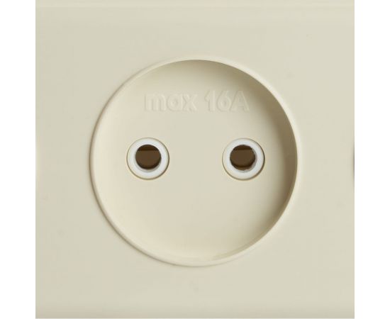 3-местная розетка STEKKER без заземляющего контакта, 250В, 16А, IP20, PST16-50-20 (RA 16-344-БЖ), слоновая кость 49055 – изображение 4