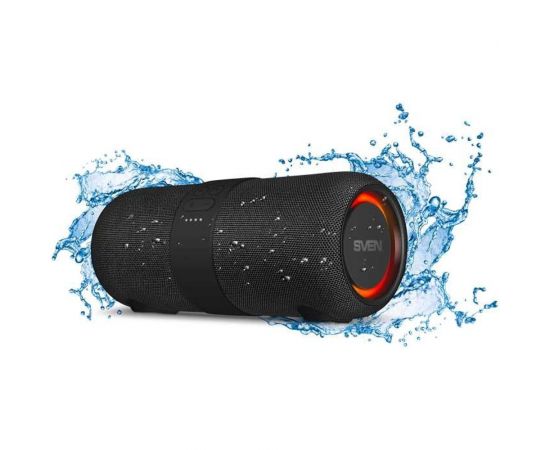 Портативная колонка SVEN АС PS-340 черная, 24 Вт, Waterproof (IPx6), TWS, Bluetooth, FM, USB, 3600 мА*ч SV-021283 – изображение 10