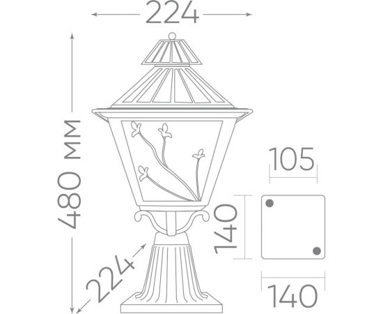 Уличный светильник FERON PL634 11644 – изображение 3