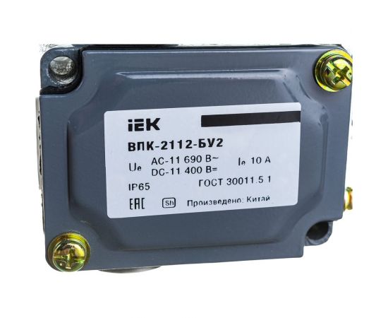 Концевой выключатель IEK ВПК-2112-БУ2, рычаг с роликом, IP65 KV-1-2112-1 – изображение 2
