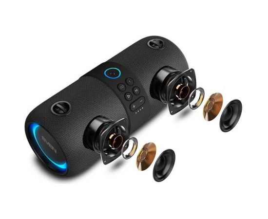 Портативная колонка SVEN АС PS-340 черная, 24 Вт, Waterproof (IPx6), TWS, Bluetooth, FM, USB, 3600 мА*ч SV-021283 – изображение 9