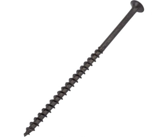 Качественный КРЕПЕЖ Саморез 4,8х102 потай, крупная резьба, оксид 50 шт 0200383 КЧ 