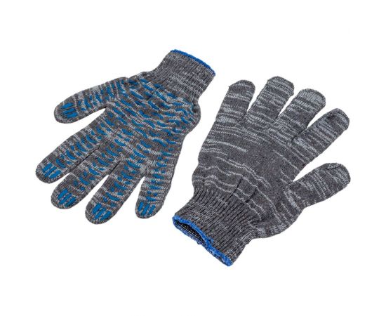 Трикотажные перчатки Gigant с ПВХ-покрытием, серые GGC-13 