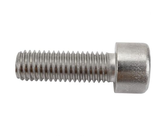 Нержавеющий винт с цилиндрической головкой KREPFIELD M10x30 мм, DIN 912, А2, внутренний шестигранник, полная резьба, 10 шт. 912A2ВИНТПР10Х30-10 