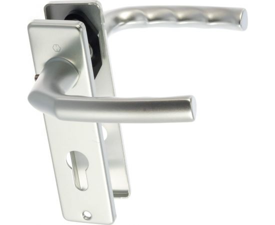 Гарнитур HOPPE 1117/202KP Birmingham PZ72 F1 анодированный серебристый алюминий А=37-42мм 65849 – изображение 4