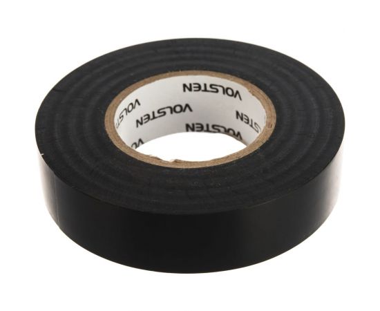 Изолента Volsten V02-7B-18х19-20 0,18х19 мм, черная, 20 метров 9789 – изображение 4