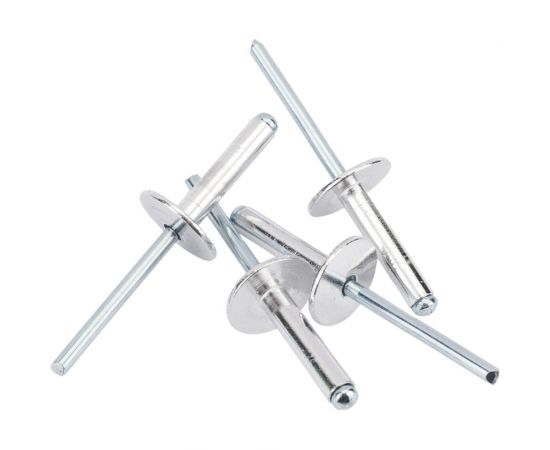 Вытяжная заклепка SORREX широкий бортик 16 мм, 4,8х22, алюминий/сталь, 100 шт. 2ASLA 48220 100 – изображение 5