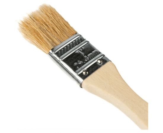 Плоская малярная кисть SAMGRUPP с деревянной ручкой, 25 мм, 1"" 16171 – изображение 5