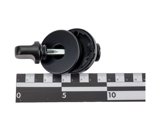 Дверная завертка MORELLI LUX-WC-R NERO, цвет - черный 9012354 – изображение 2