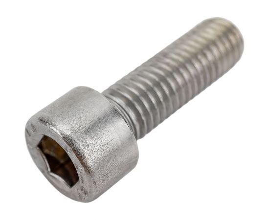 Нержавеющий винт с цилиндрической головкой KREPFIELD M10x30 мм, DIN 912, А2, внутренний шестигранник, полная резьба, 10 шт. 912A2ВИНТПР10Х30-10 – изображение 3