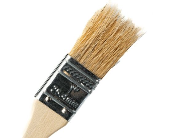 Плоская малярная кисть SAMGRUPP с деревянной ручкой, 25 мм, 1"" 16171 – изображение 4