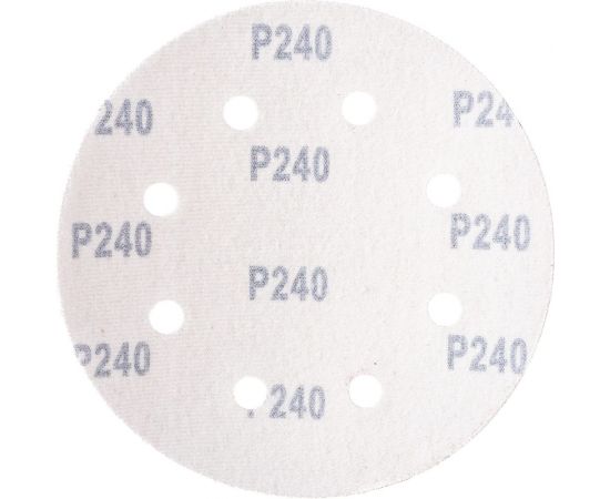 Бумага шлифовальная (20 шт; 180 мм; зерно 240; 8 отверстий) Sturm DWS6010-9240 – изображение 5