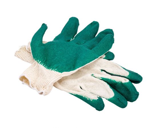 Перчатки с одинарным латексным покрытием Gigant 13 класс, зеленые GGL-14 – изображение 5