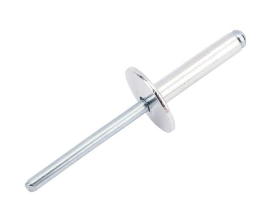 Вытяжная заклепка SORREX широкий бортик 16 мм, 4,8х22, алюминий/сталь, 100 шт. 2ASLA 48220 100 – изображение 3