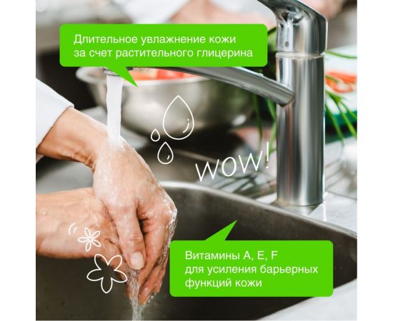 Жидкое антибактериальное мыло SYNERGETIC Лемонграсс и мята 3.5 л 105201 – изображение 3