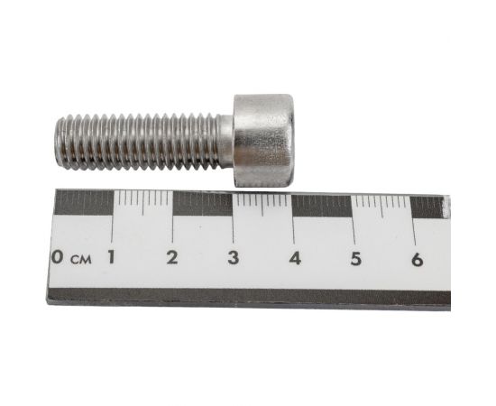 Нержавеющий винт с цилиндрической головкой KREPFIELD M10x30 мм, DIN 912, А2, внутренний шестигранник, полная резьба, 10 шт. 912A2ВИНТПР10Х30-10 – изображение 2