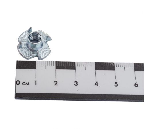 Мебельная забивная гайка Невский Крепеж цинк, М6, 10 шт. 801729 – изображение 2