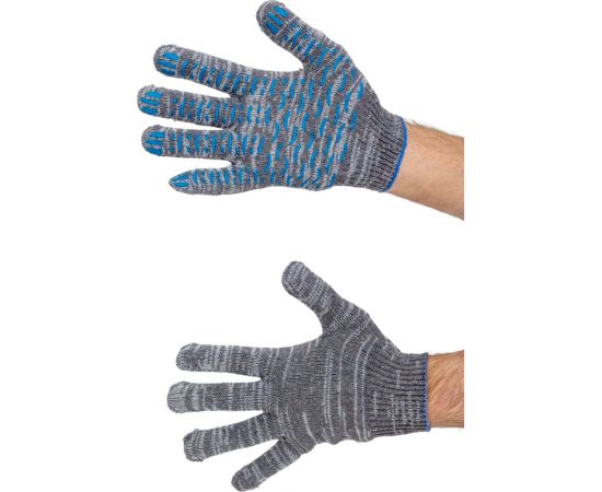 Трикотажные перчатки Gigant с ПВХ-покрытием, серые GGC-13 – изображение 2