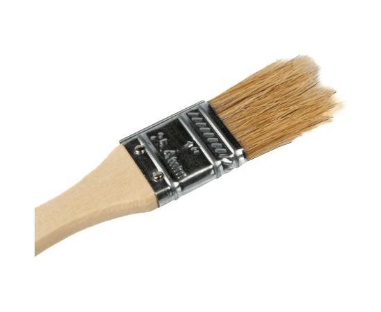 Плоская малярная кисть SAMGRUPP с деревянной ручкой, 25 мм, 1"" 16171 – изображение 3