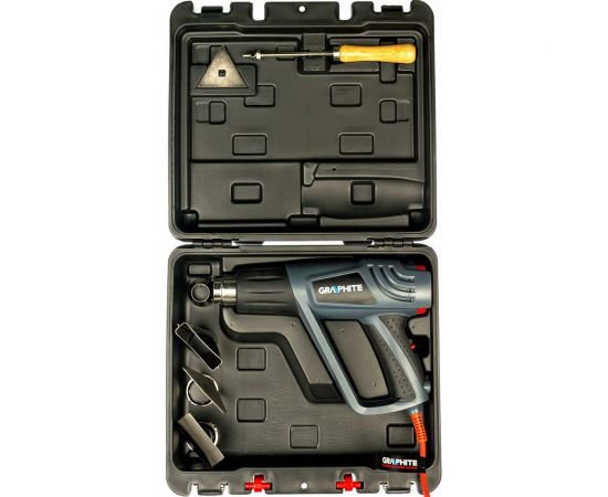 Термофен GRAPHITE 2000 Вт, темпер. I: 25?C, II: 80-600?C, III: 80-600?C, кейс 59G524 – изображение 6