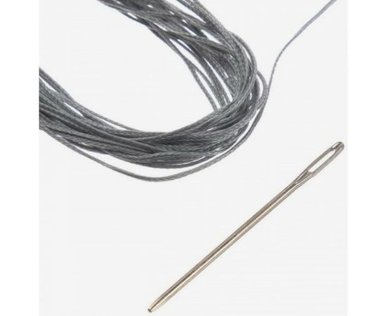 Сшивной чехол на руль Cartage 38 см, натуральная кожа, антискользящая, серый 3942782 – изображение 3