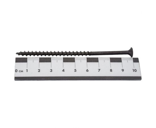 Качественный КРЕПЕЖ Саморез 4,8х102 потай, крупная резьба, оксид 50 шт 0200383 КЧ – изображение 2