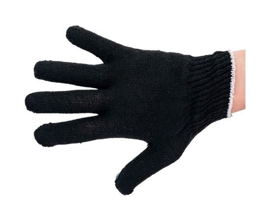 Трикотажные перчатки Gigant с ПВХ-покрытием точка, 10 класс, черные GGC-11 – изображение 2