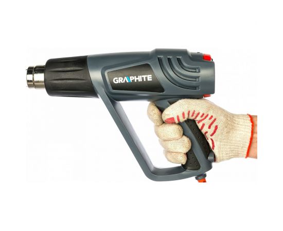 Термофен GRAPHITE 2000 Вт, темпер. I: 25?C, II: 80-600?C, III: 80-600?C, кейс 59G524 – изображение 2