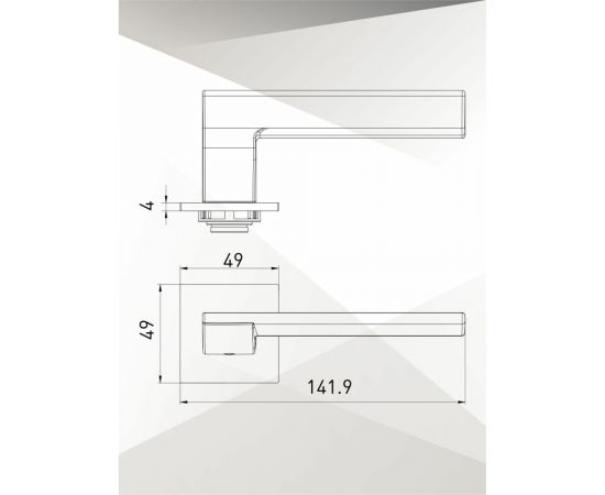 Фалевая ручка VERGE PRISM P.CHROME 900000052030 – изображение 2