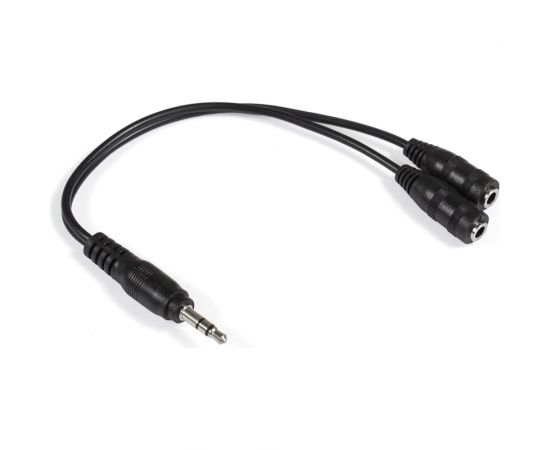 Кабель-разветвитель аудио ExeGate EX-CCA-415-0.3 3.5mm Jack M 2x3.5mm Jack F, 0,3м 284946 