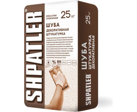 Декоративная штукатурка ШПАТЛЕР шуба 25 кг Ш00035 